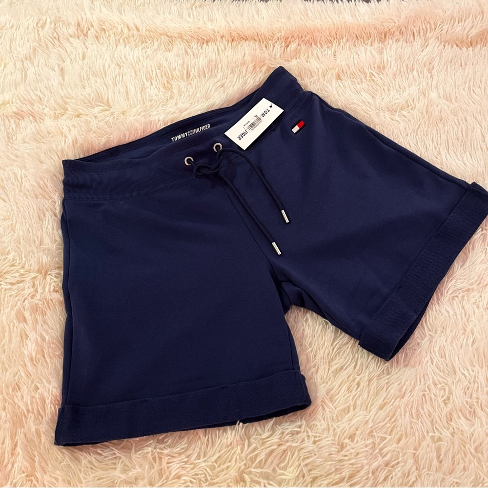 NWT Tommy Hilfiger Navy Sweat Shorts Size S